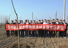 亳州建工党支部开展植树造林主题党日活动